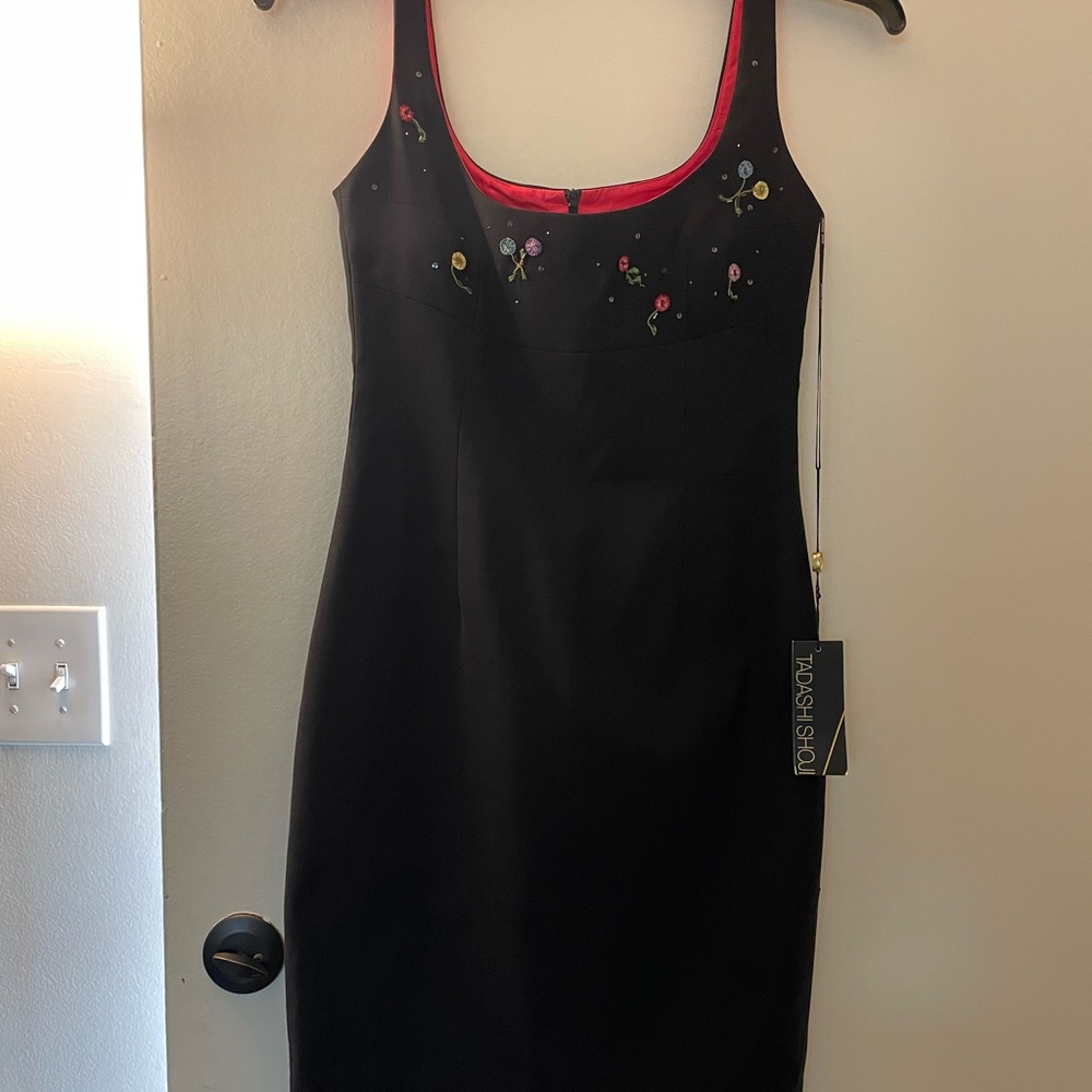 Black dress with tag